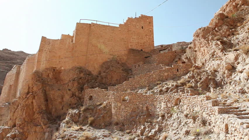 Monastery of Deir Mar Musa al-Habashi Nebek, Syria. Place of multi religion dialogue.