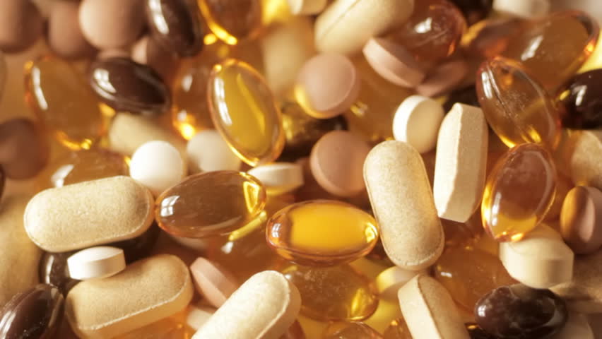 Vitamin Pills from above