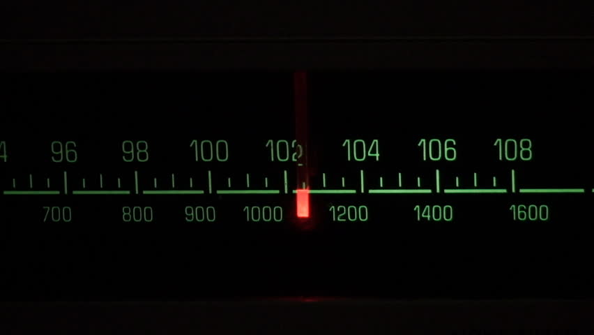 Classic radio receiver fm tune dial panel