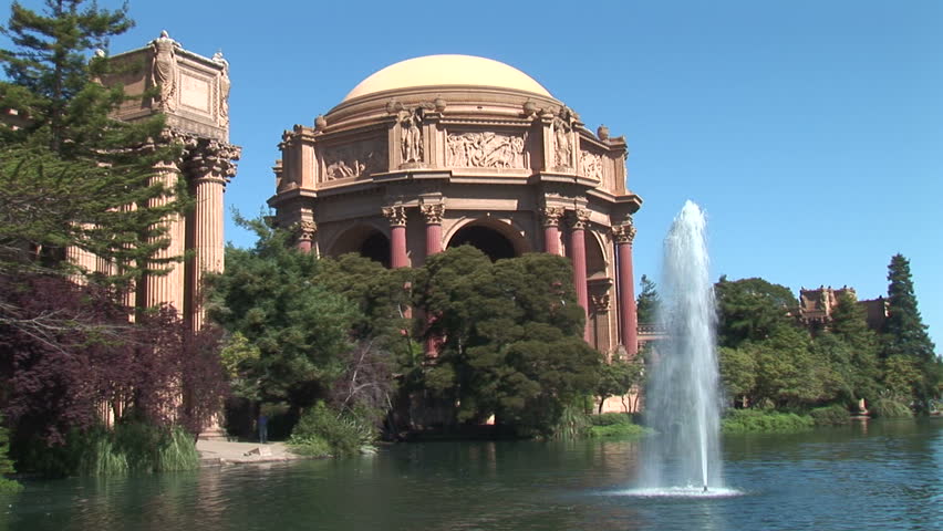 Palace Fine Arts Fountain zoom