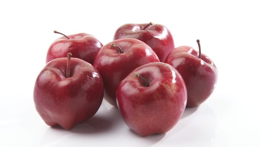 Red apples arranged in a circle
