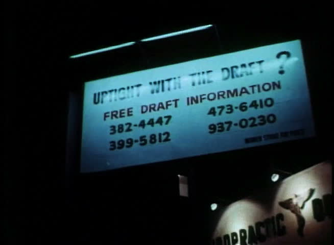Sign board with draft information
