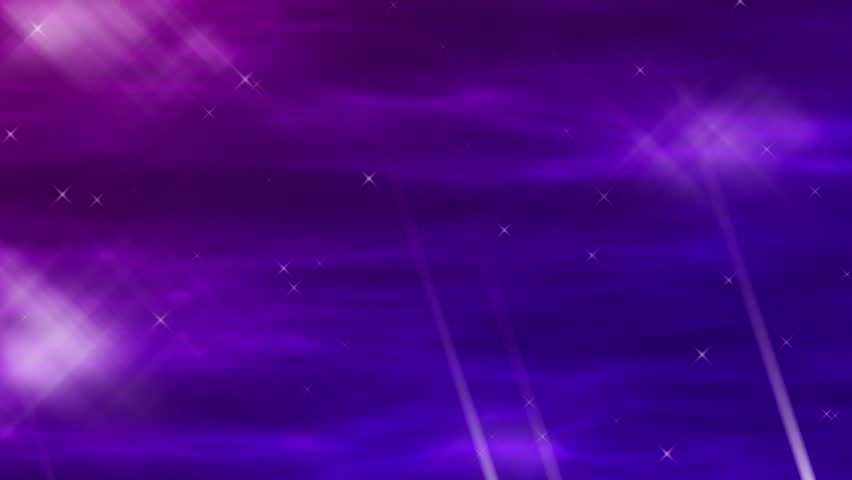 purple time lapse motion clouds with shining, penetrating shafts of light.