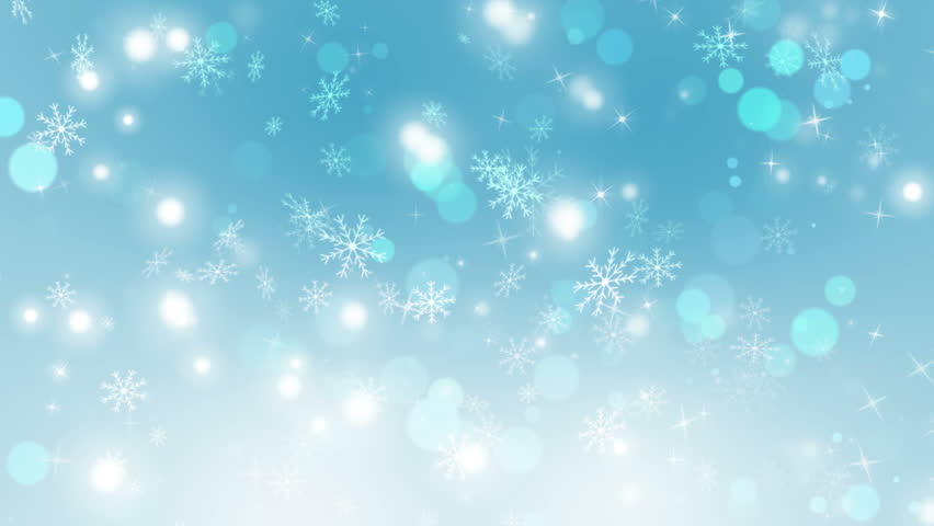 Cartoon Snowfall Loop - Christmas Background. Alpha Channel Is Included Stock Footage Video