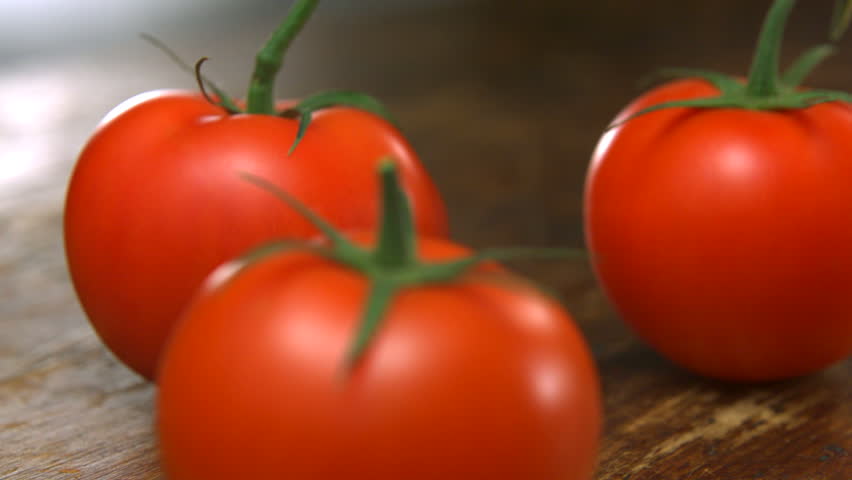 Super close-up ripe tomatoes