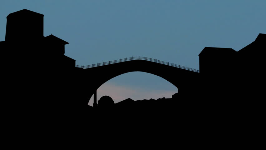 Stari Most, or Old Bridge, is a 16th century Ottoman bridge in the city of Mostar, in Bosnia and Herzegovina, destroyed during the war and then reconstructed. It connects two parts of the city. 

