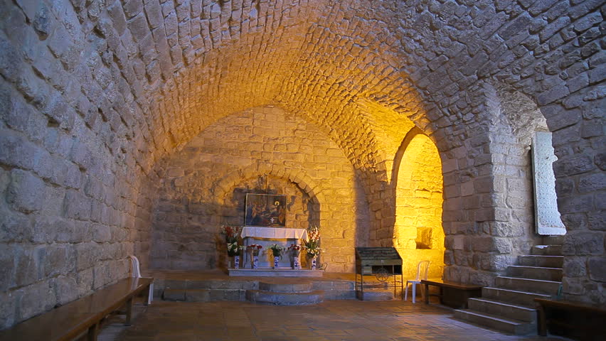 Israelis and Christian tourists visit the Synagogue Church in Nazareth, Israel, March 30, 2012