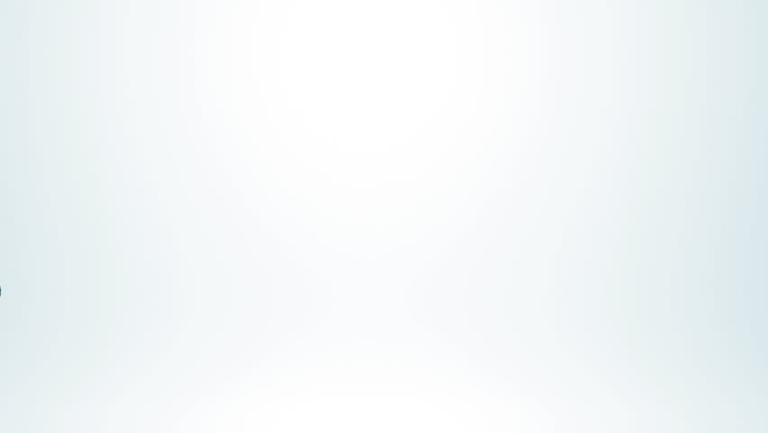 Full hd slow motion flowing water isolated on white