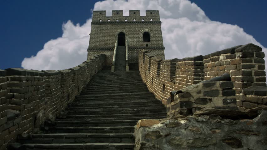 BEIJING, CHINA. CIRCA 2010.  Timelapse of Great Wall in Beijing, China.