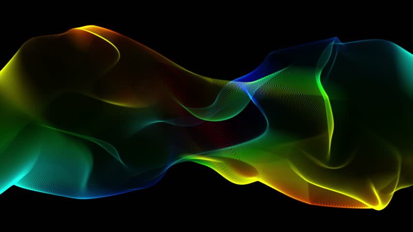 wonderful loop video animation with moving particle object