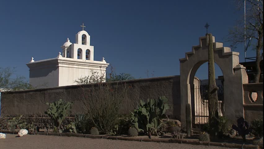 adobe fence and mission
