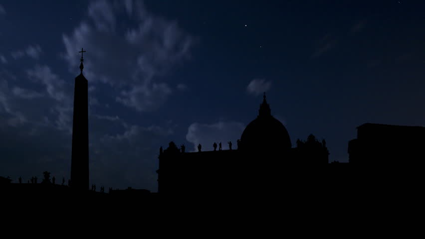 Saint Peter's Square, or Piazza San Pietro, is located directly in front of St. Peter's Basilica in Vatican City. 