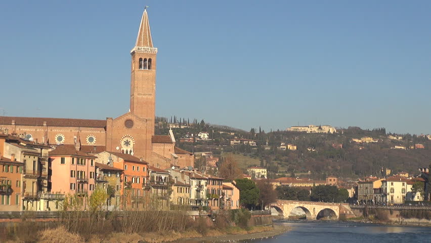 Sant'Anastasia church, Ponte Pietra, Verona, Italy