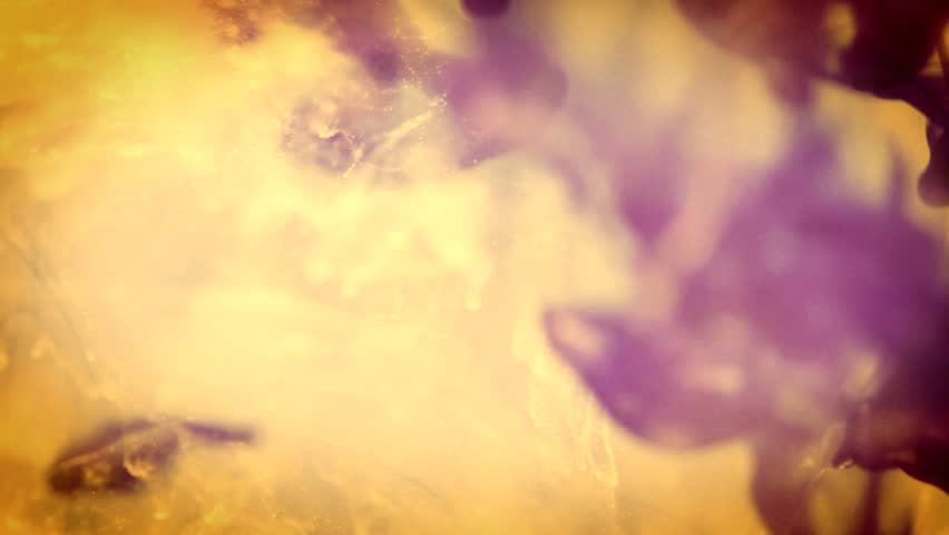 Ink droplet in water
