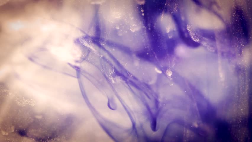 Ink droplet in water