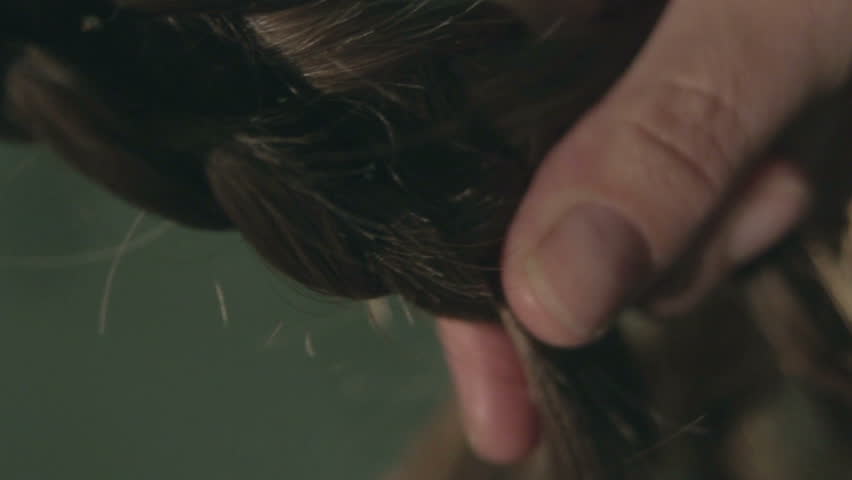 Pigtail braids on head