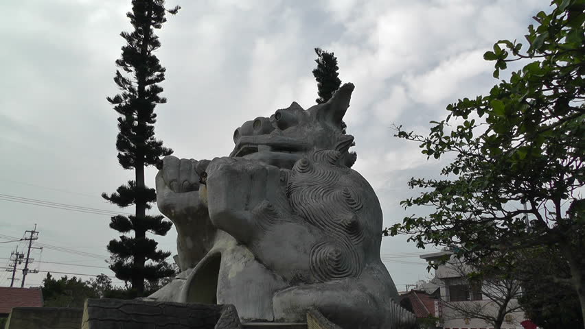 Shiisa Statue Protector of Households Ishigaki Okinawa Islands Japan