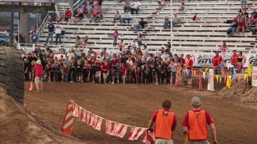 NEPHI, JUAB,UTAH 30 JUN 2012: Annual rural community motorcycle obstacle challenge race. Juab County extreme enduro. Economic impact to farming area.  Difficult obstacle course with jumps.