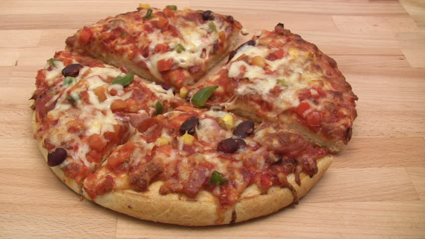 Eating Pizza