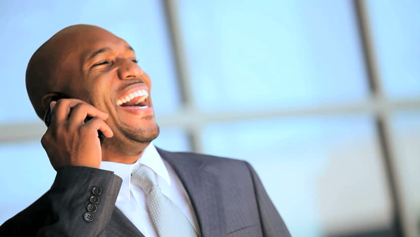 Montage commercial multiple images faces of young ambitious business people talking on wireless smart phone