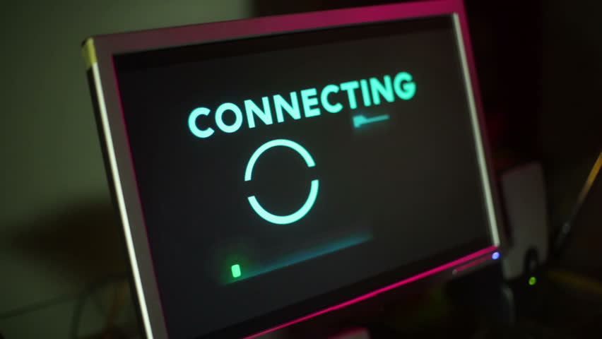 Computer connecting, graphic is mine.