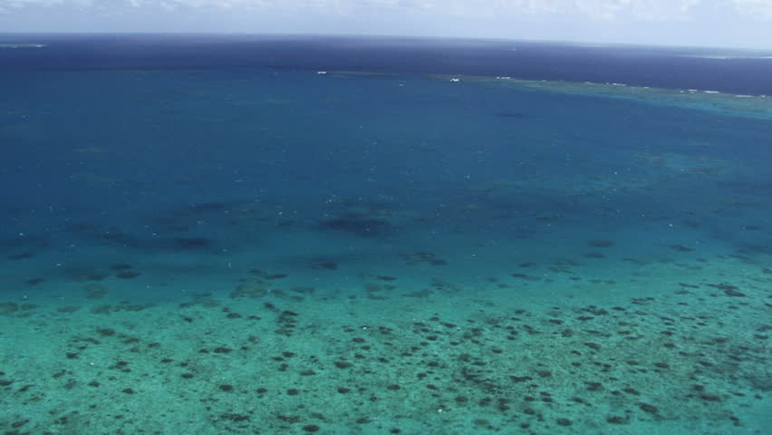Aerial view of the Great Barrier Reef
