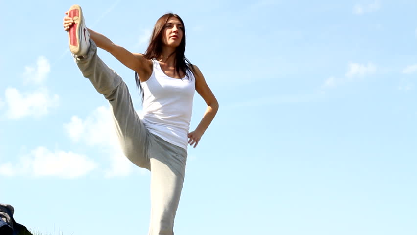 girl, gymnastics, summer