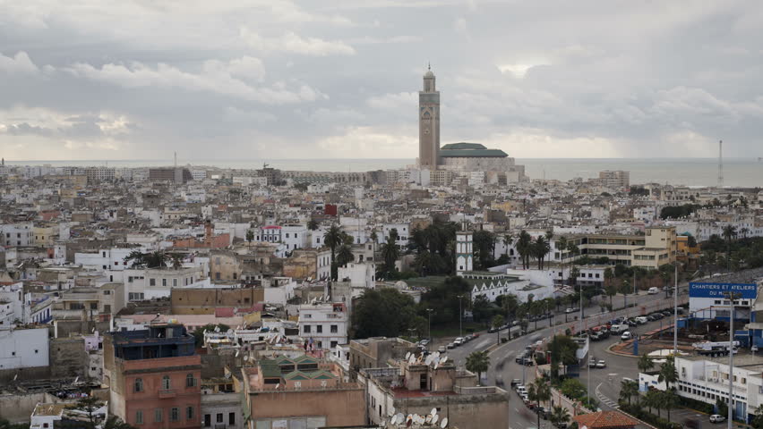 CASABLANCA, MOROCCO - CIRCA MAY 2011: Hassan II Mosque, the third largest mosque in the world.