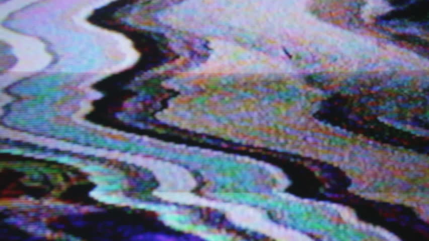 static and electronic noise captured from an old television with audio