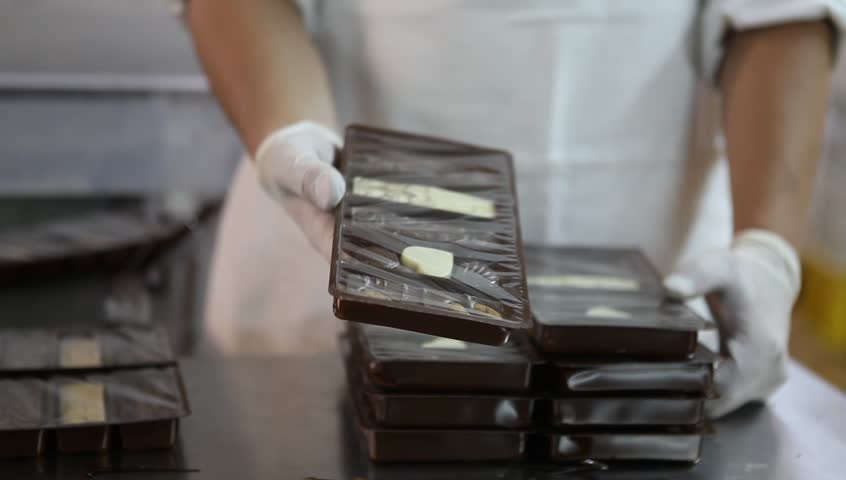 Chocolate-making factory in the "Del Turista" in San Carlos de Bariloche, Argentina