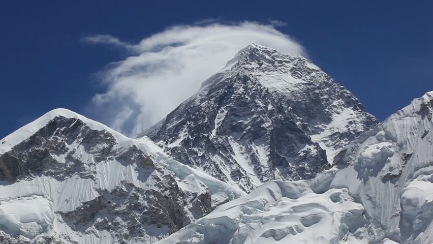 Mount. Everest, 8845m highest mountain.