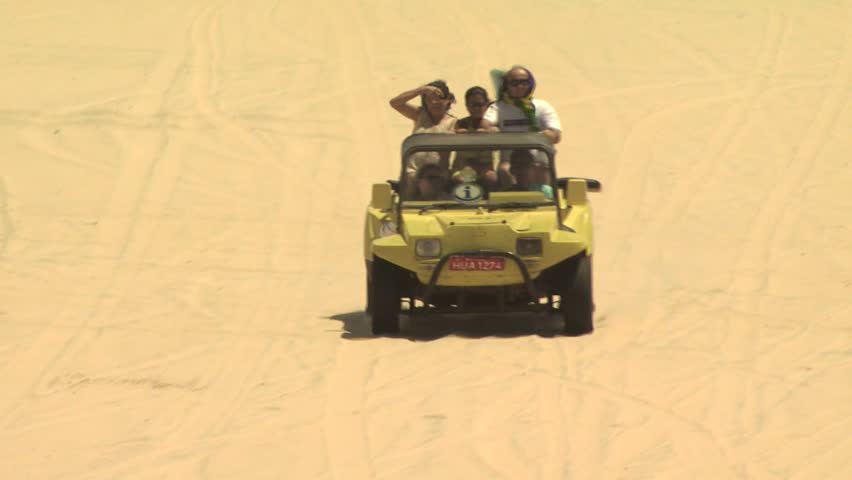 SAND DUNES, BRAZIL - CIRCA 2010: Dune Buggy on the Sand 