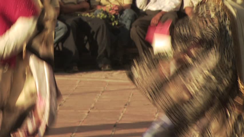 MEXICO - CIRCA 2010: Indigenous Dancers Participate In a Religious Ceremony