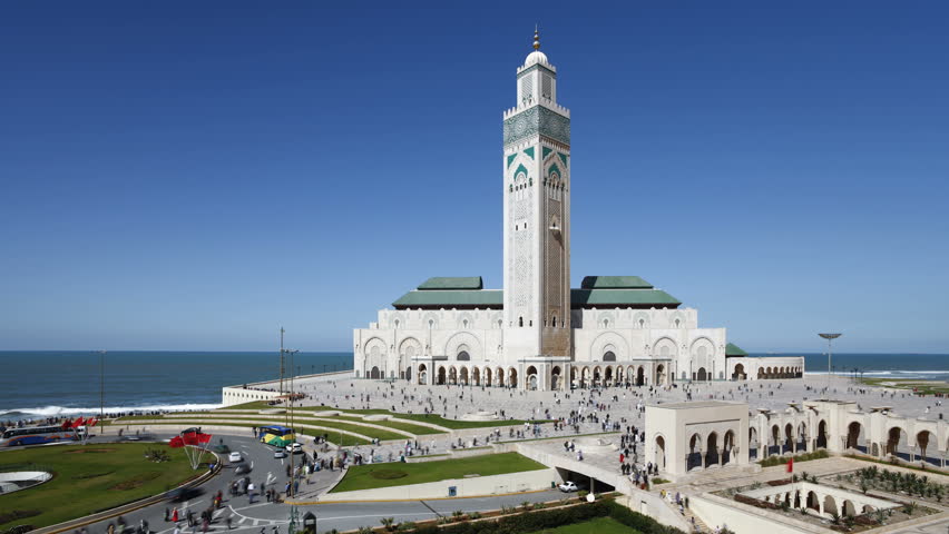 Hassan II Mosque, the third largest mosque in the world, Casablanca, Morocco