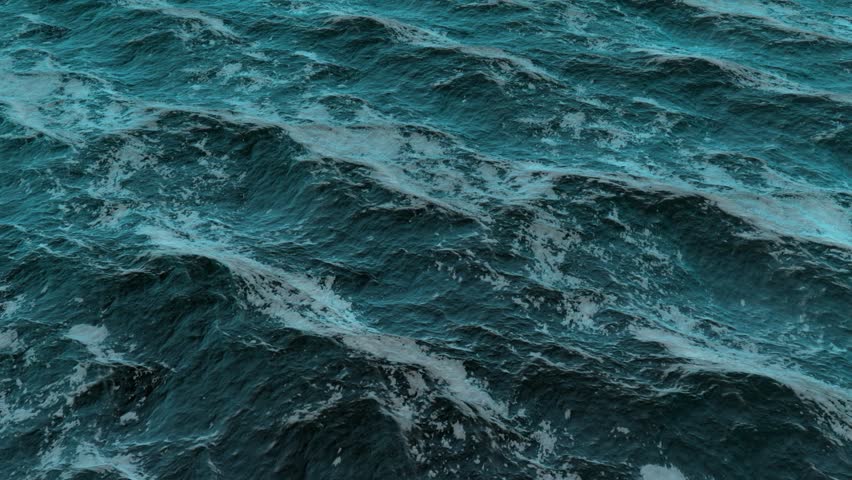 Aerial shot of a seastorm in 1920x1080