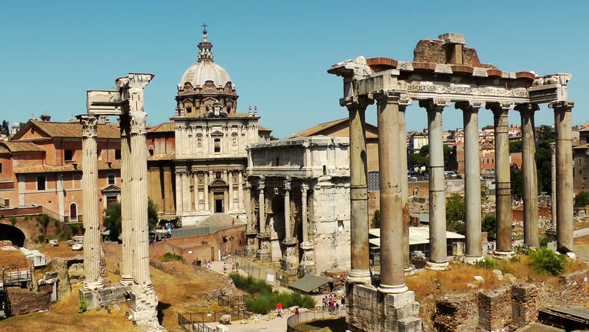 Ruins of the Roman Forum. Italy.