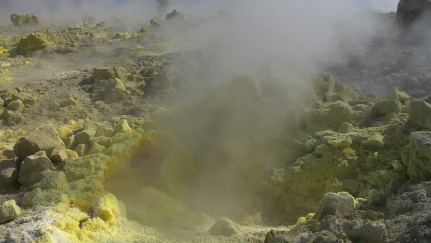 Sulfurous fumaroles, Vulcano, Italy

