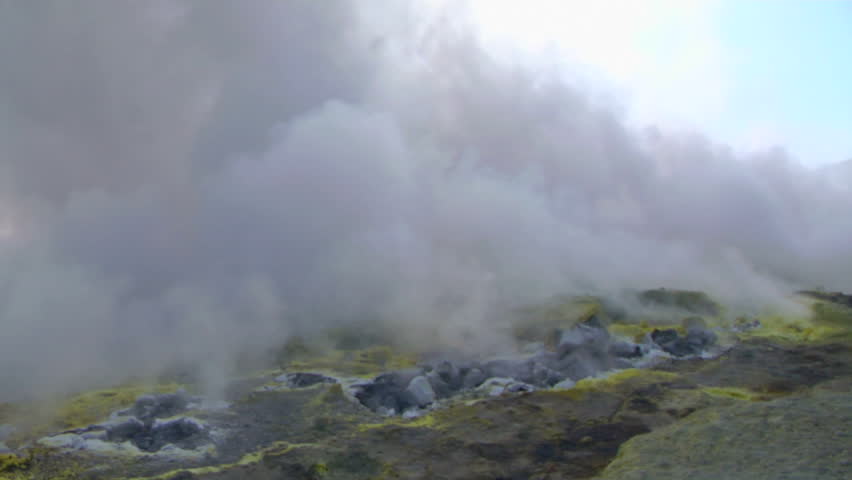 Sulfurous fumaroles, Vulcano, Italy
