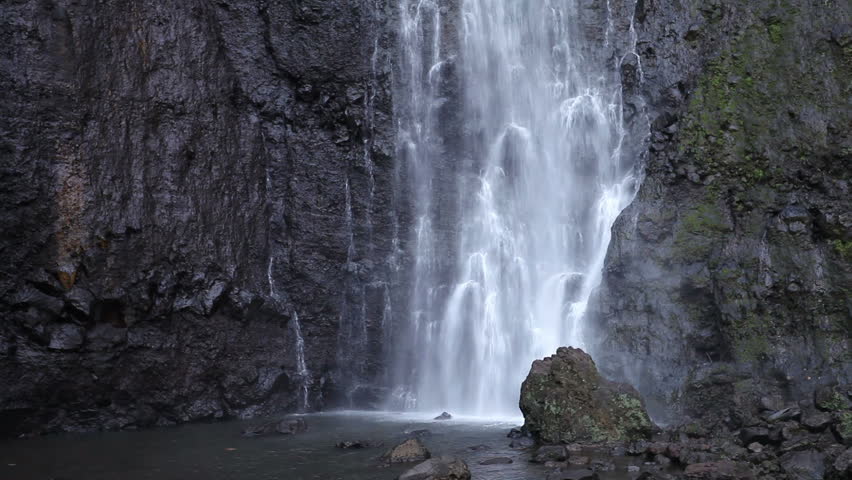 waterfall. Polynesia. Tahiti