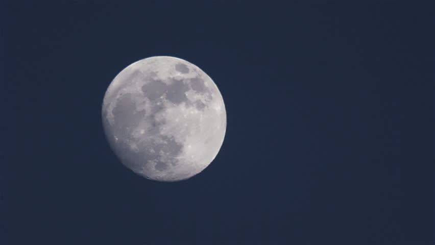 Full Moon Uncovered by Clouds. Variable Speed Time lapse
