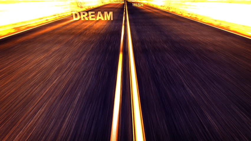 Road with motivational Words 1080 HD video