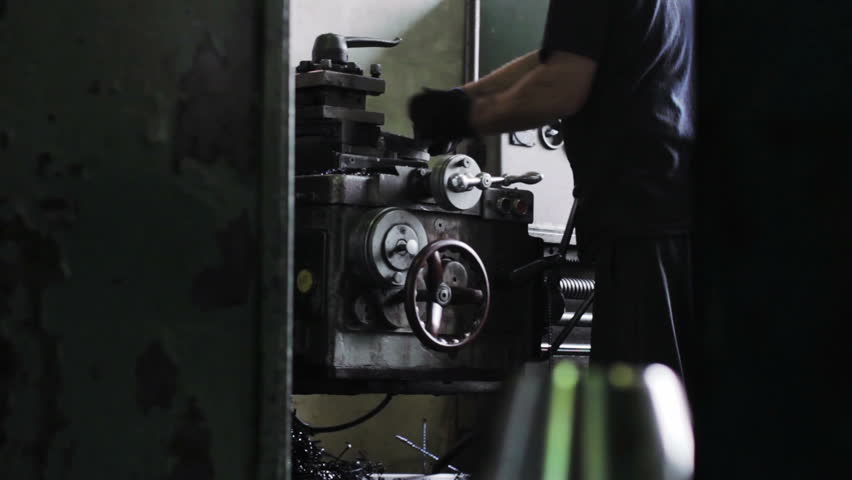 Workshop for production metal cones on the machine
