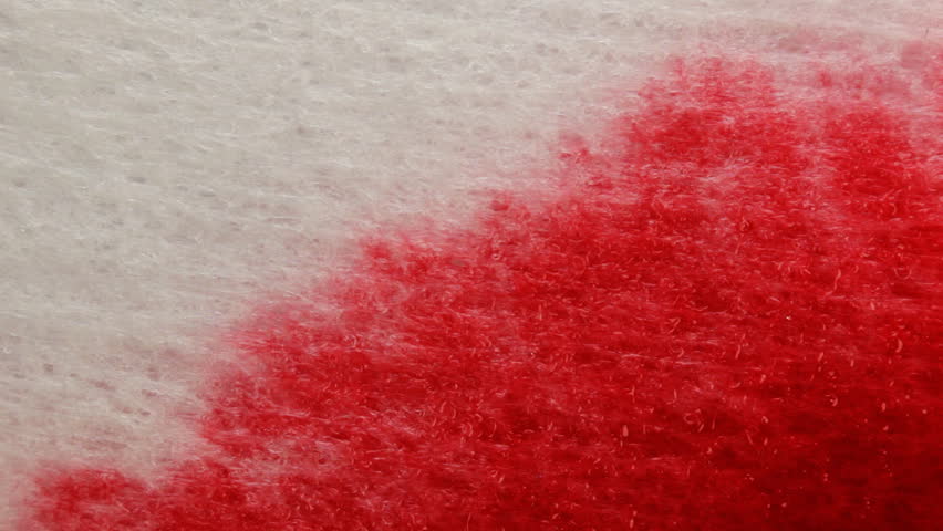 Dripping Ink On Paper. The Paper Absorbs Ink Paint. Macro. Stock Footage Video 2742119