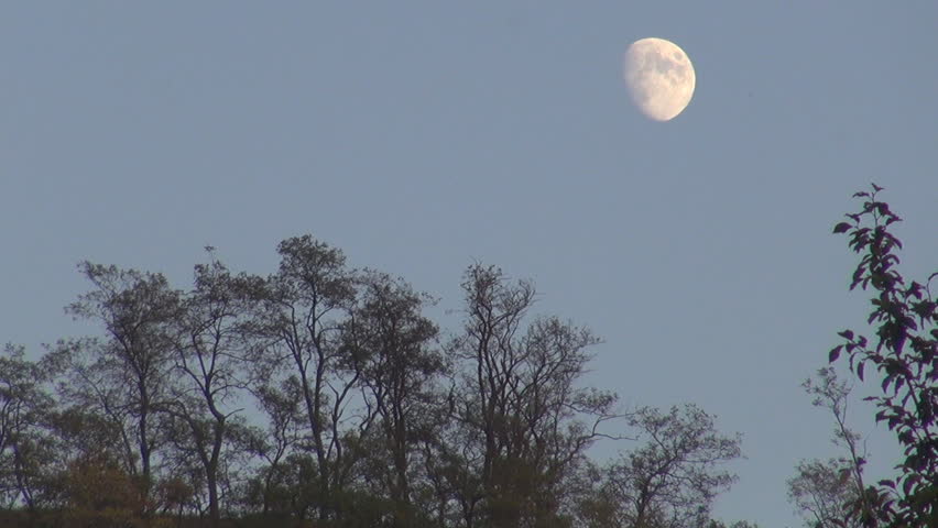 Timelapse of moonrise