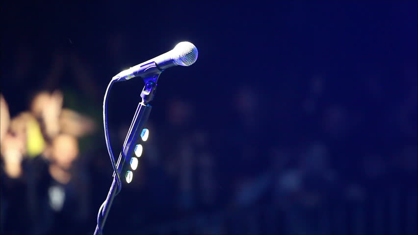 microphone on stage 