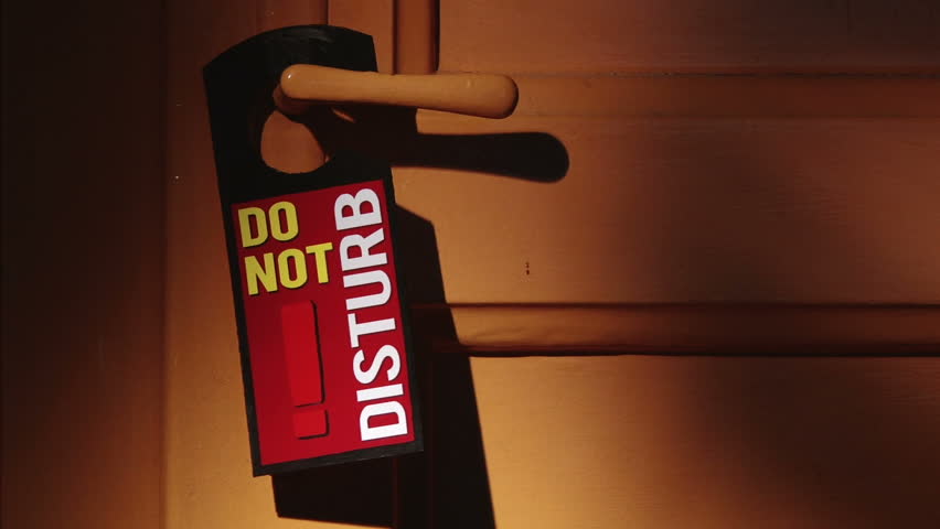 Door sign - Do not disturb