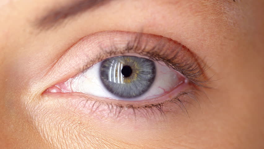 Close up of young woman's eye