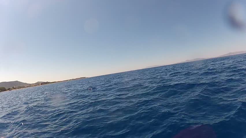 Jet ski front view pov 