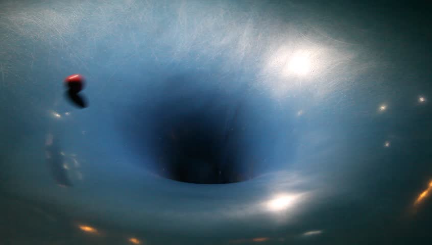 Science: A planet swallowed by black hole simulation- endless gravity