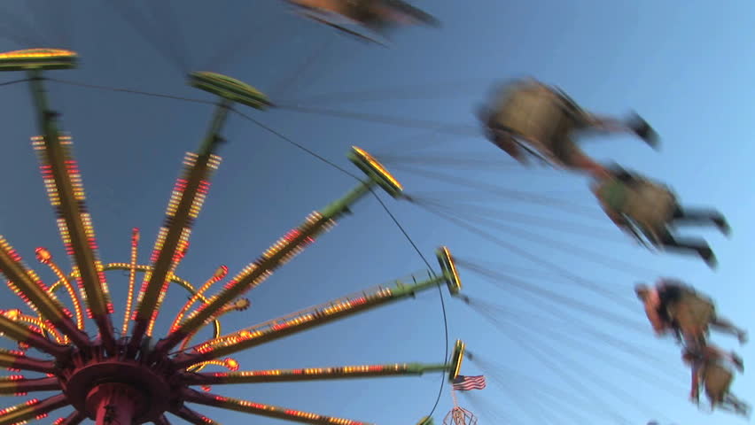Carnival swing ride, Clark county fair, Washington